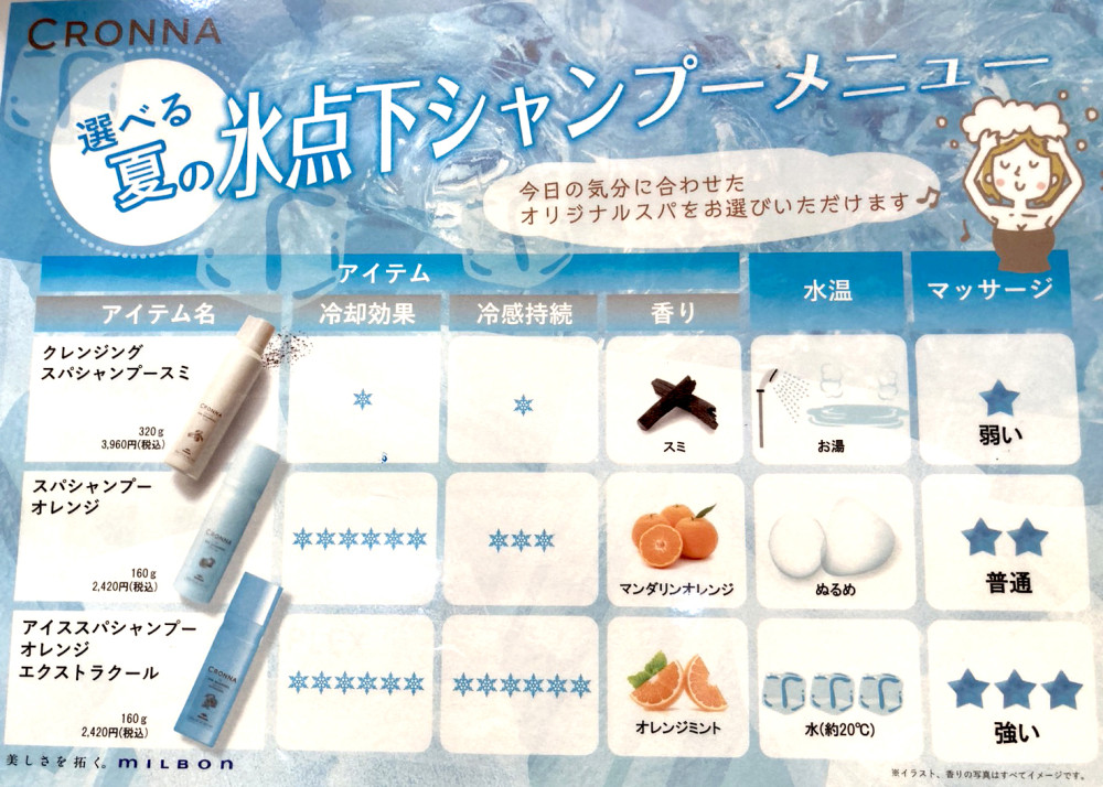 氷点下シャンプー