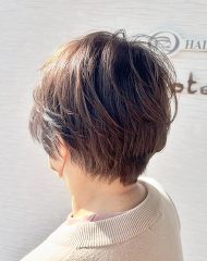 丸みとボリュームの出しやすいショートに✂️