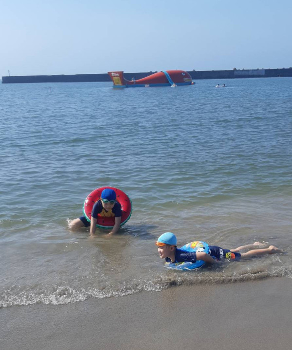 夏休み🌞初海水浴＆大洗水族館🐳