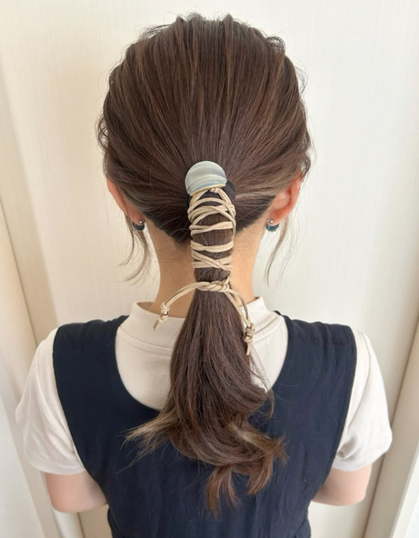 self hair arrange