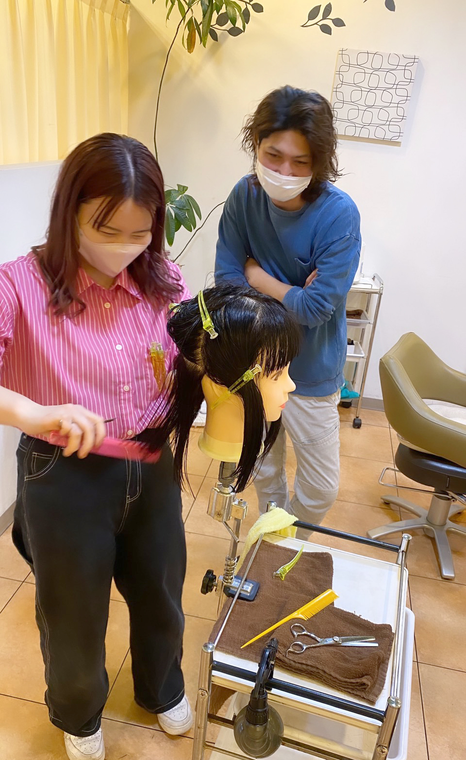 アシスタントゆうちゃん🌙 練習の様子です✂︎