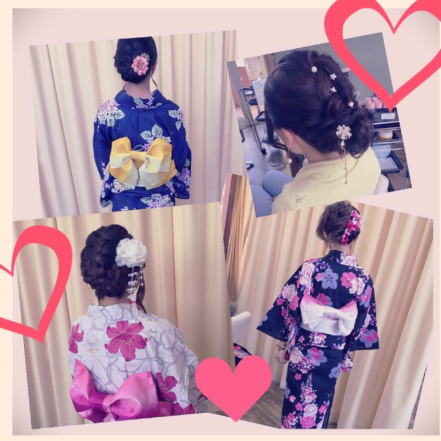 イベントでの着付け、ヘアセット♪　お任せください！